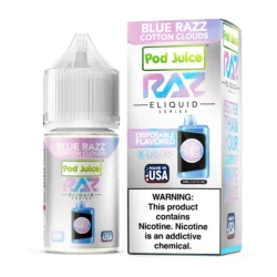 Raz Pod Juice Salts - Blue Razz Cotton Clouds, 20mg