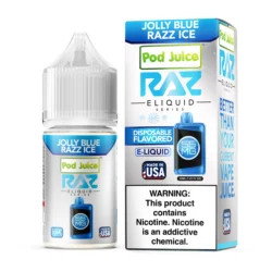 Raz Pod Juice Salts - Jolly Blue Razz Ice, 20mg