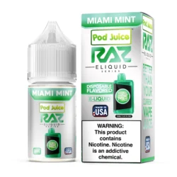 Raz Pod Juice Salts - Miami Mint, 20mg