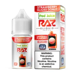 Raz Pod Juice Salts - Strawberry Glazed Donut, 20mg