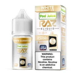 Raz Pod Juice Salts - White Gummy Ice, 20mg